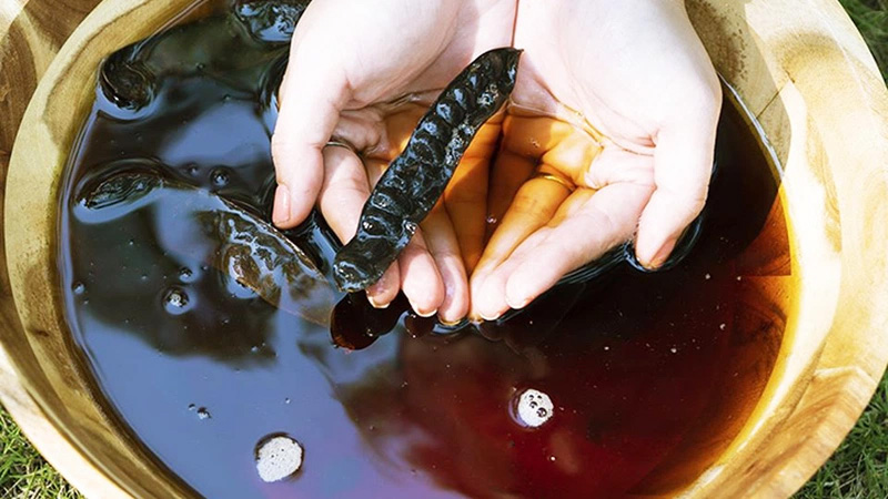 Gội đầu với nước bồ kết