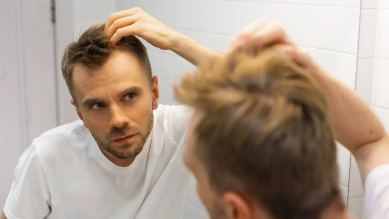 nguyên nhân rụng tóc ở nam giới